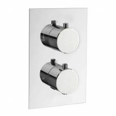 Shower Mixer - 1 Way Round Thermostatic Valve 
